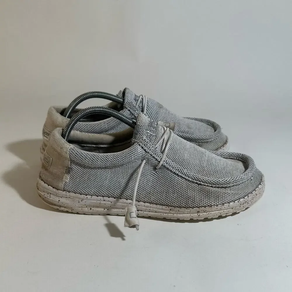 Hey Dude Wally Sox Stylish Gray Mesh Sneakers